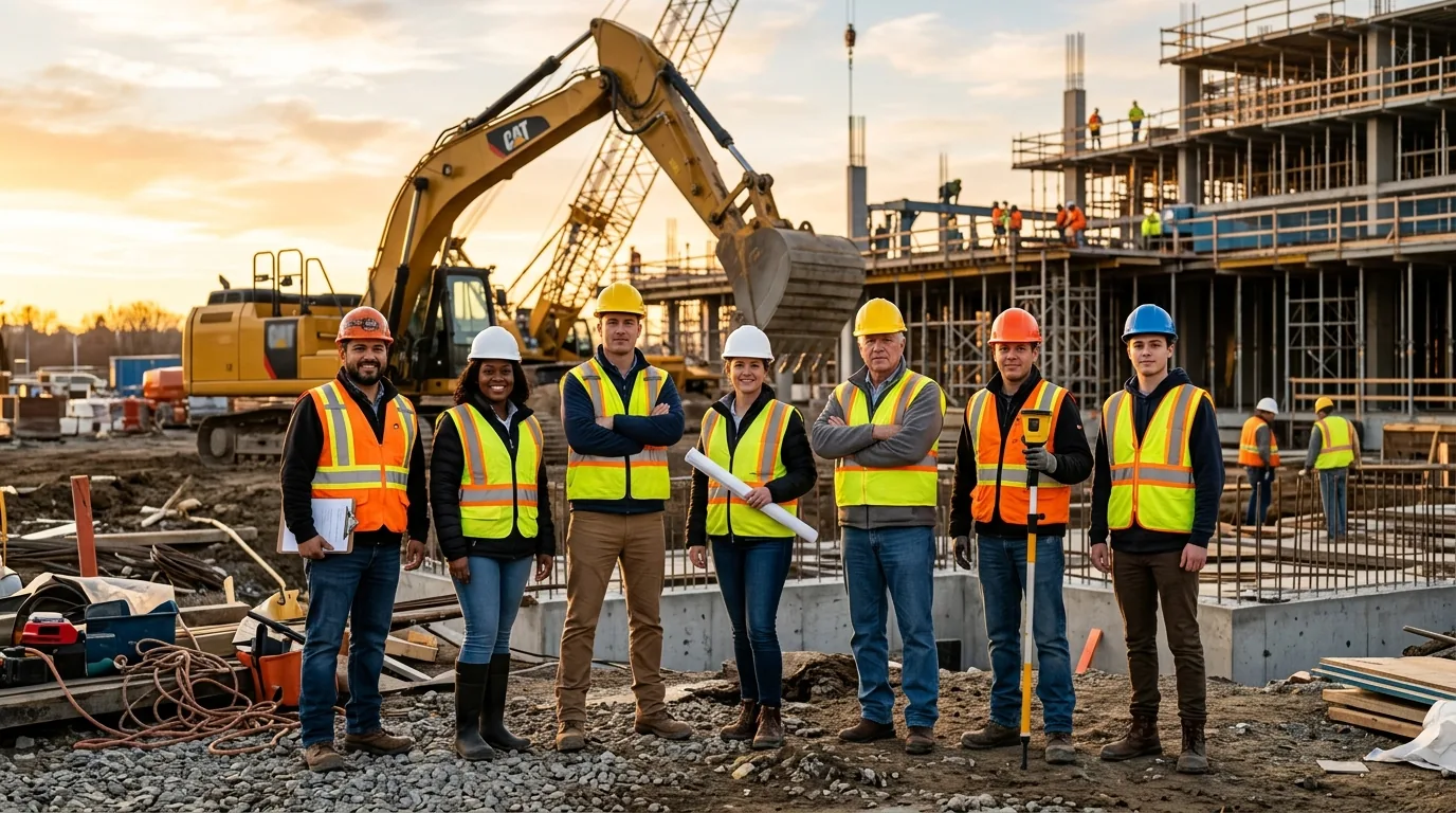 Equipo de construcción profesional